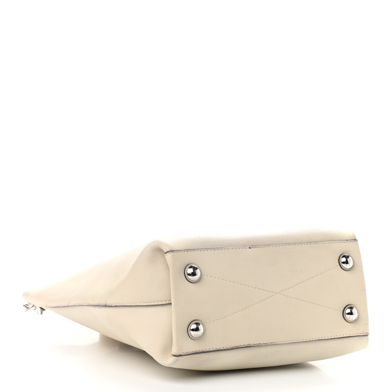 Louis Vuitton Veau Soie Calfskin Parnassea Bagatelle Hobo Blanc Casse 4 of 19