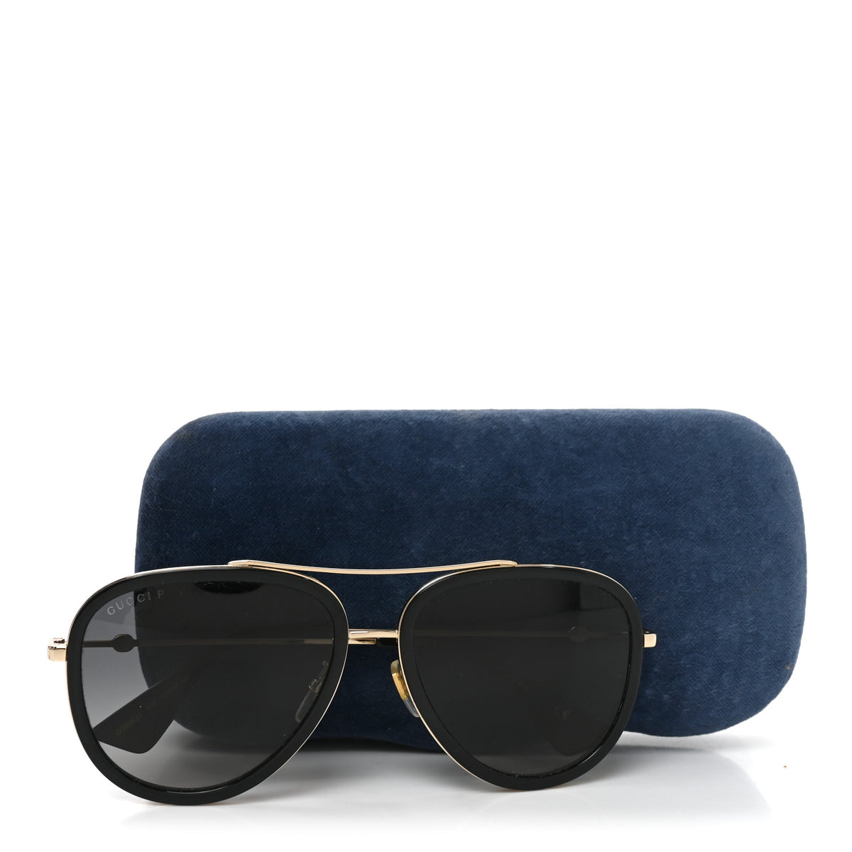 Gucci Metal Aviator Sunglasses GG0062S Black 7 of 7