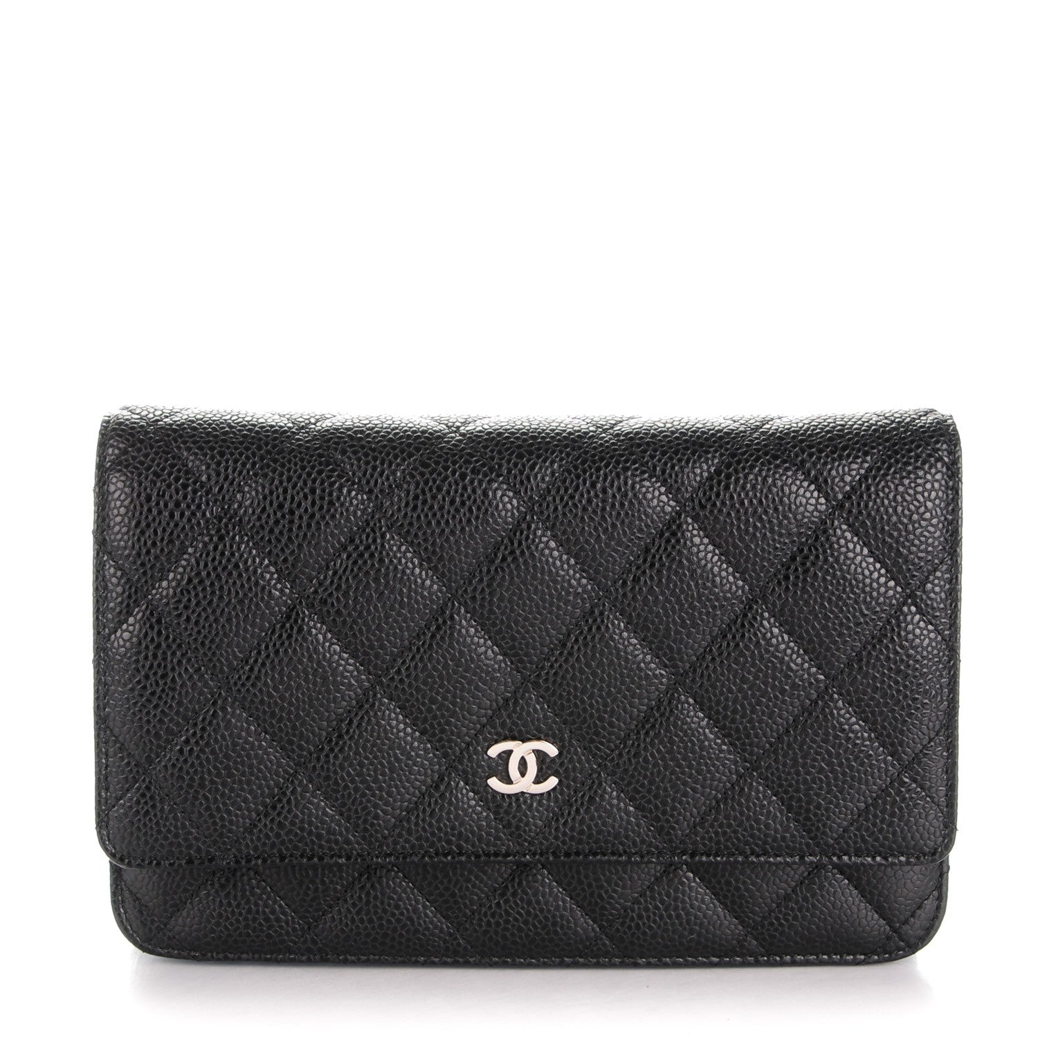 Chanel Caviar Quilted Wallet On Chain WOC Black 1 of 8
