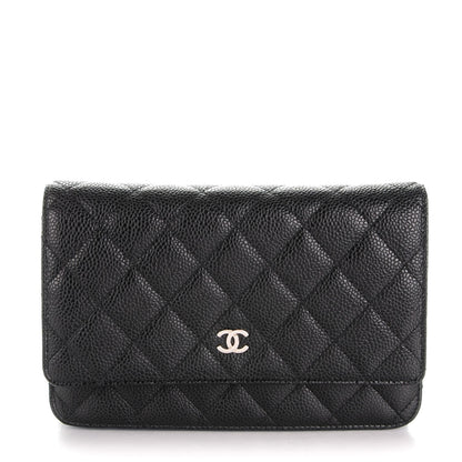 Chanel Caviar Quilted Wallet On Chain WOC Black 1 of 8