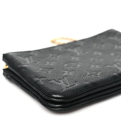 Louis Vuitton Empreinte Double Zip Pochette Black 9 of 10