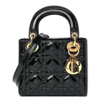 Christian Dior Patent Cannage Mini Lady Dior Black 1 of 10