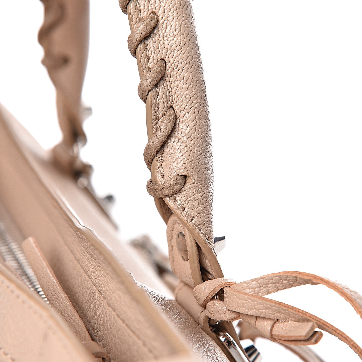 Balenciaga Chevre Silver Metallic Edge Hardware S City Tapioca 11 of 19