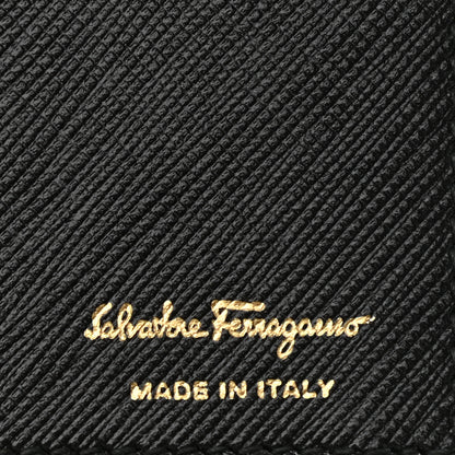 Salvatore Ferragamo Calfskin Vara Wallet On Chain Black 6 of 10