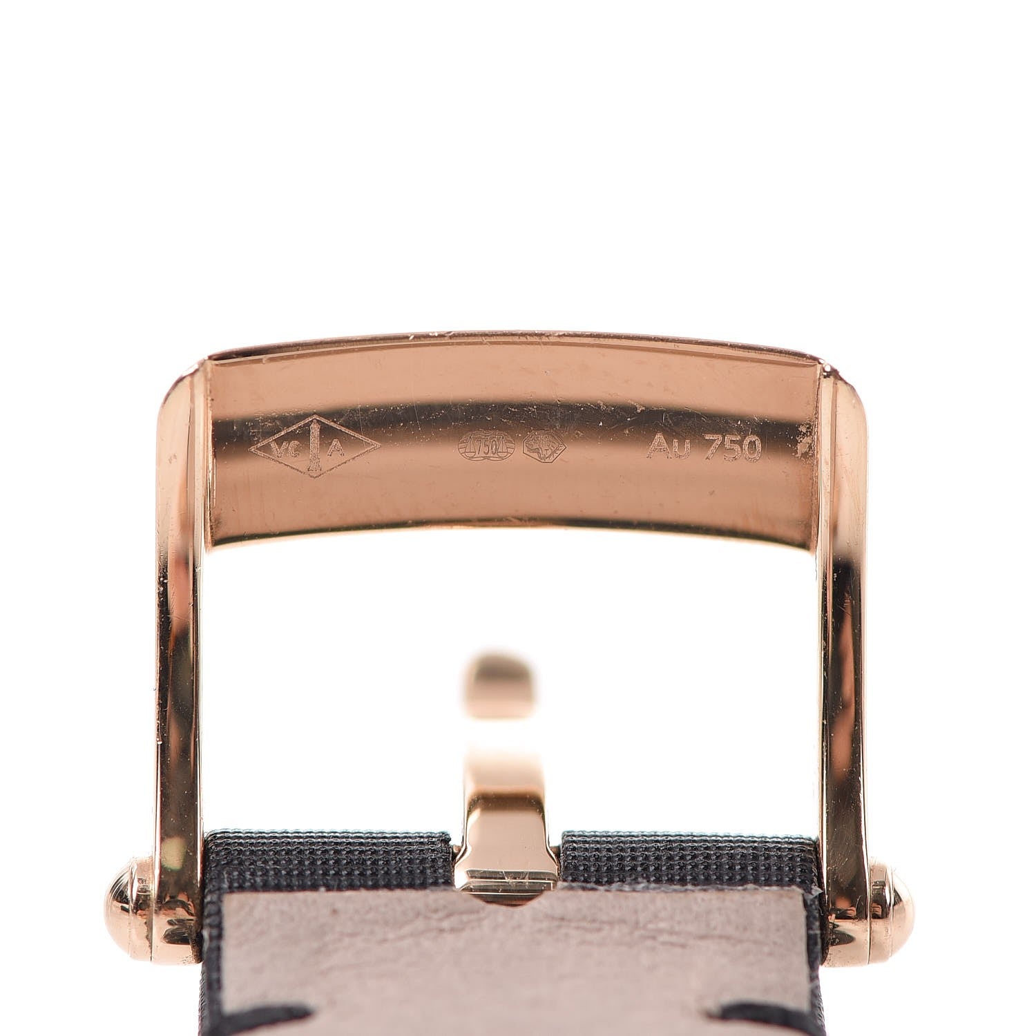 Van Cleef & Arpels 18K Rose Gold Satin Diamond Bezel 32mm Charms Quartz Watch 10 of 11