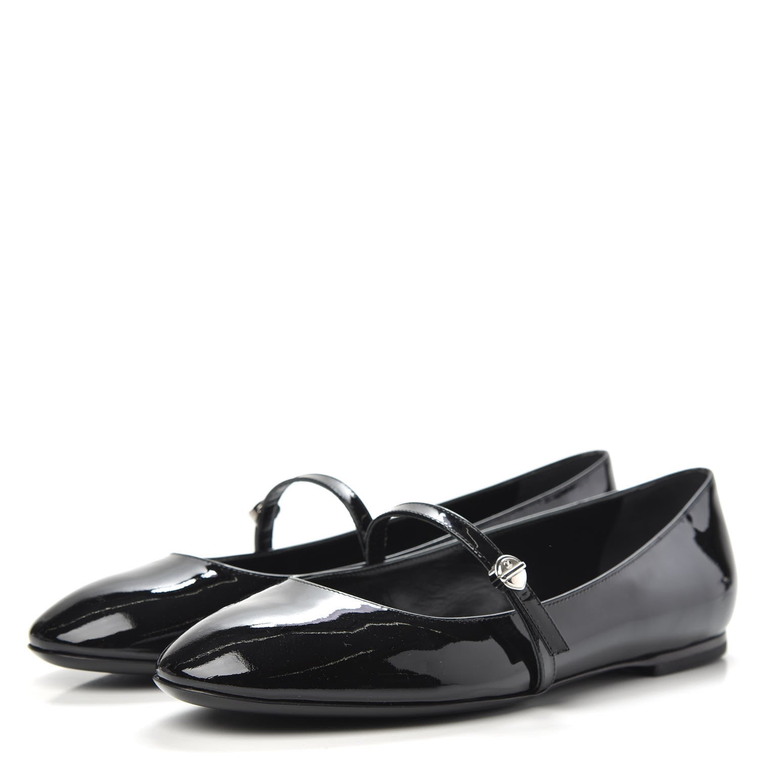 Louis Vuitton Patent Uniformes Ballet Flats 38.5 Black 3 of 8