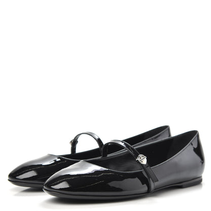 Louis Vuitton Patent Uniformes Ballet Flats 38.5 Black 3 of 8