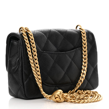Chanel Caviar Quilted Mini Sweetheart Rectangular Flap Black 3 of 11