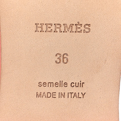 Hermes Epsom Oran Sandals 36 Orange Joey 7 of 8