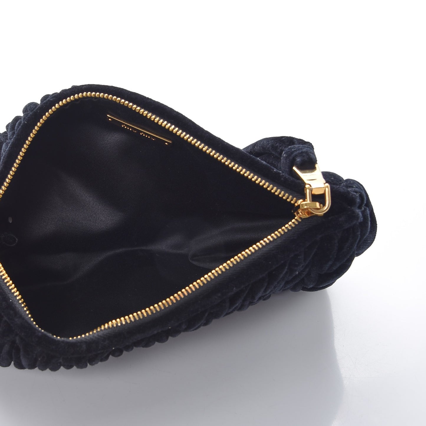 Velluto Matelasse Clutch Black