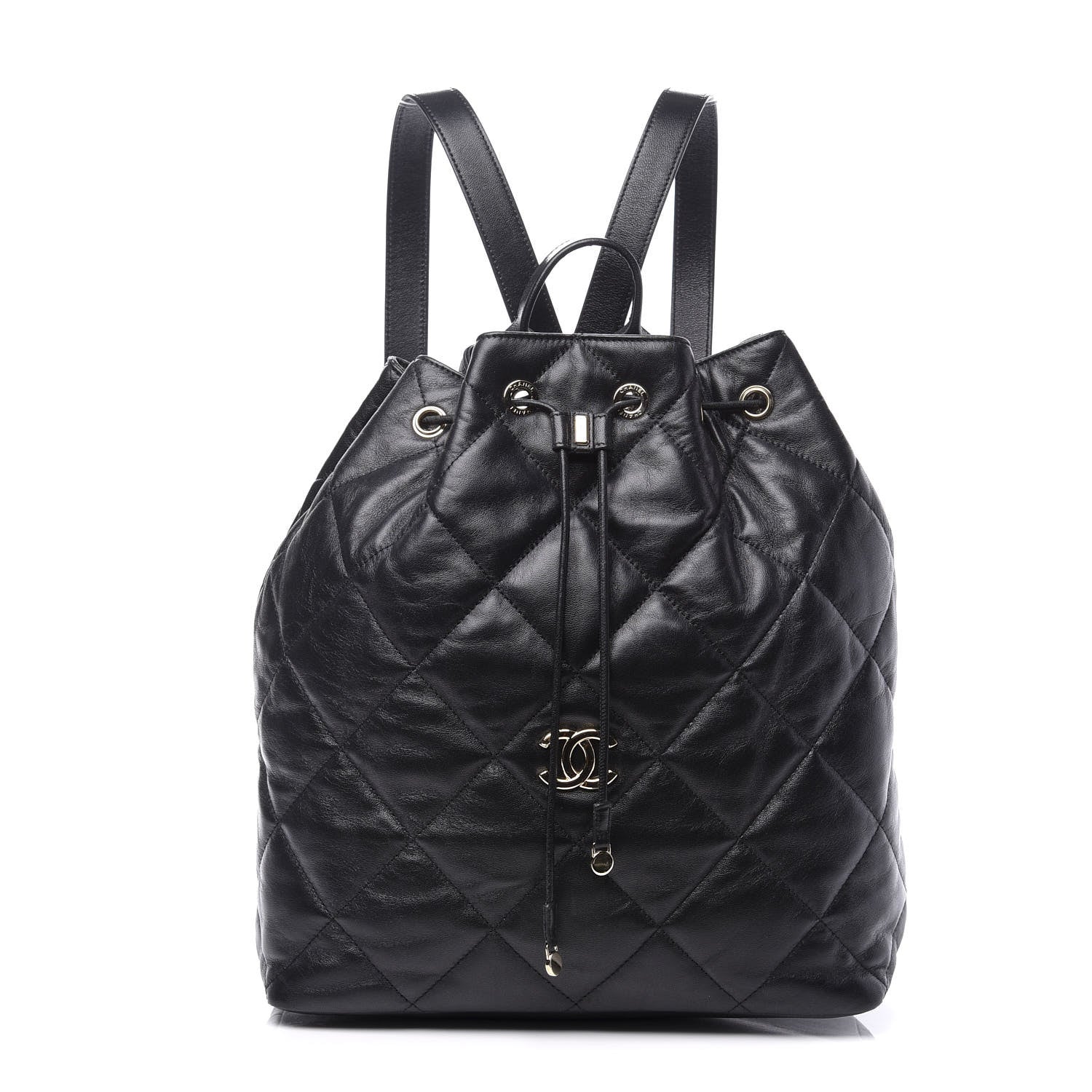 Chanel Lambskin Quilted Backpack Black 1 of 11