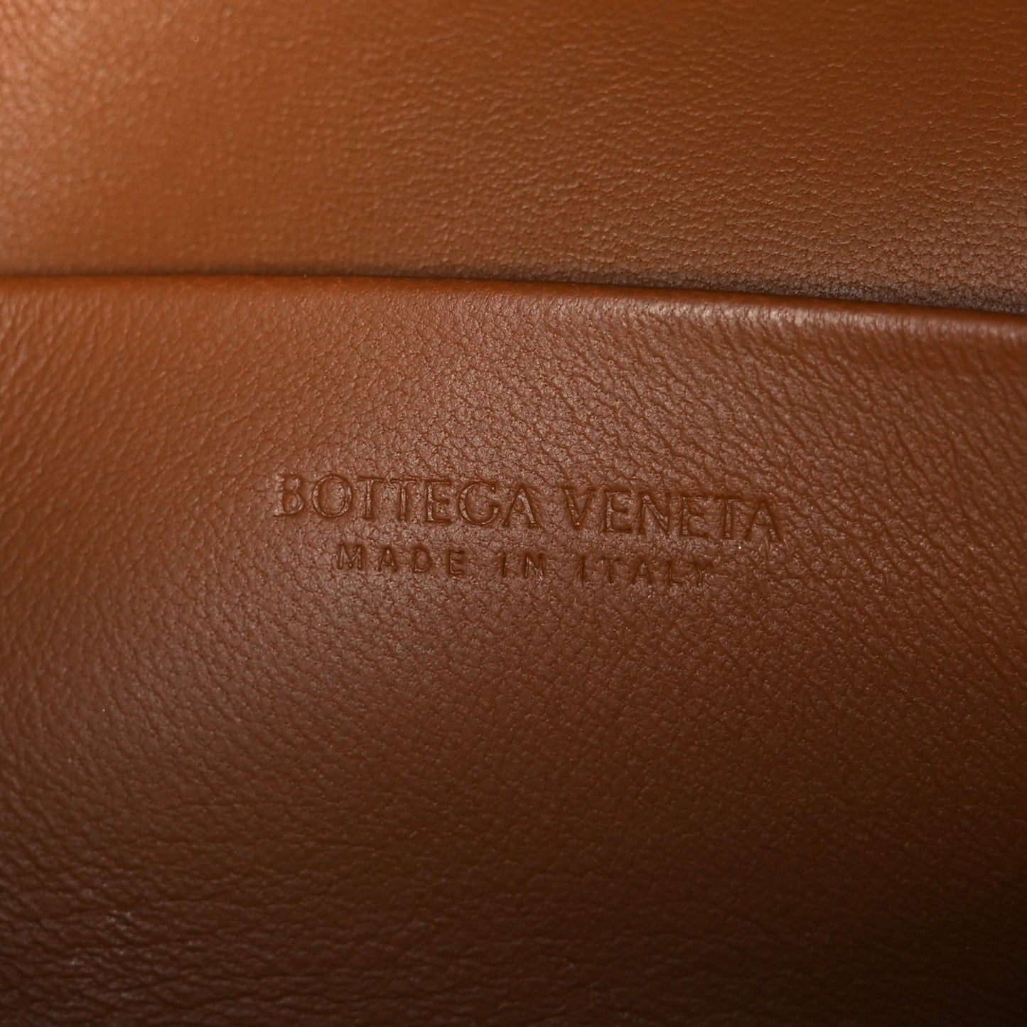 Suede Intrecciato Bang Bang Vanity Case Amber
