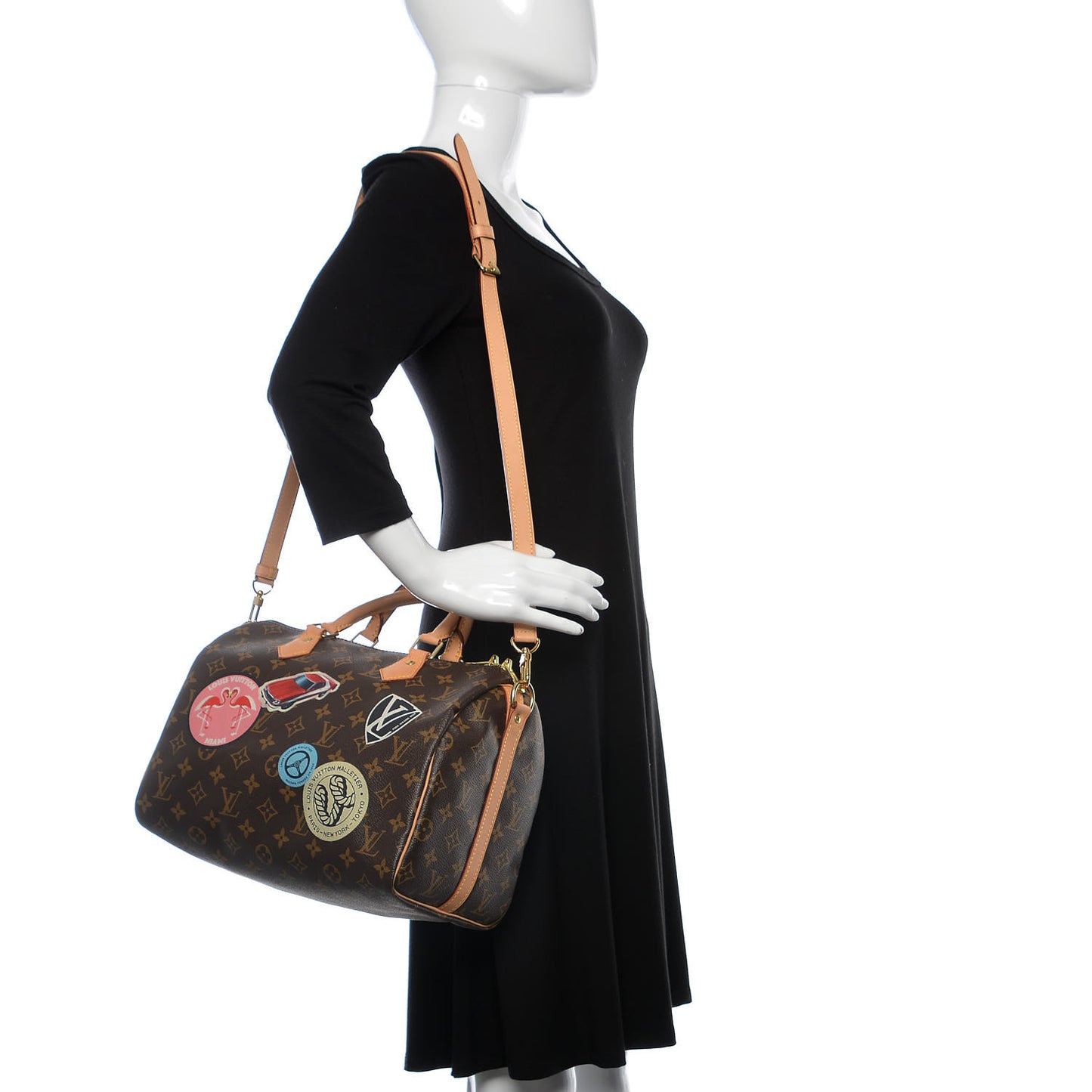Monogram World Tour Speedy Bandouliere 30