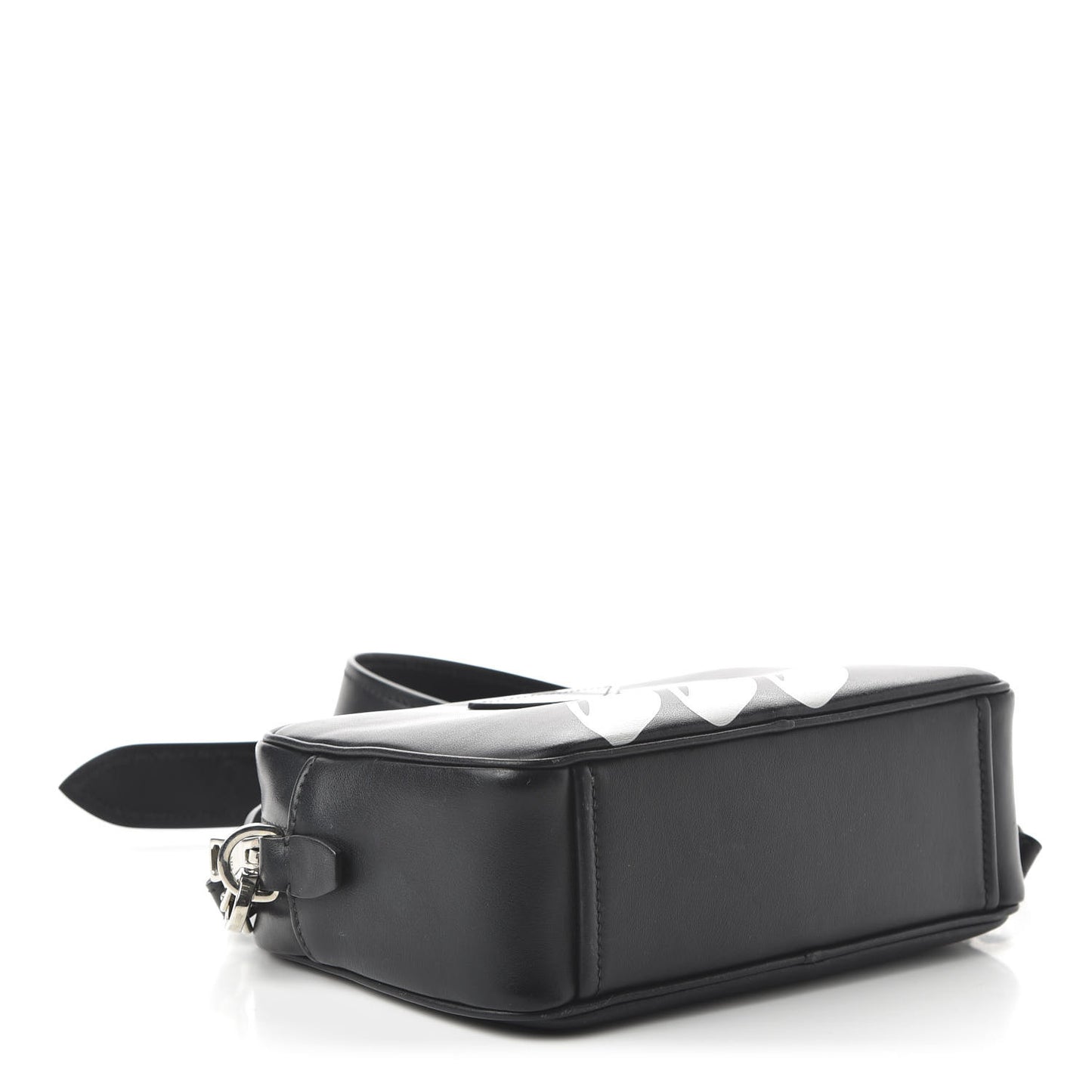 City Calf Banana Print Camera Bag Black Fuchsia