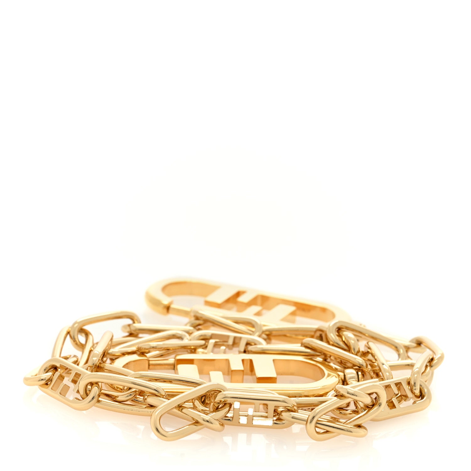Fendi Metal O'Lock Strap You Gold 2 of 3