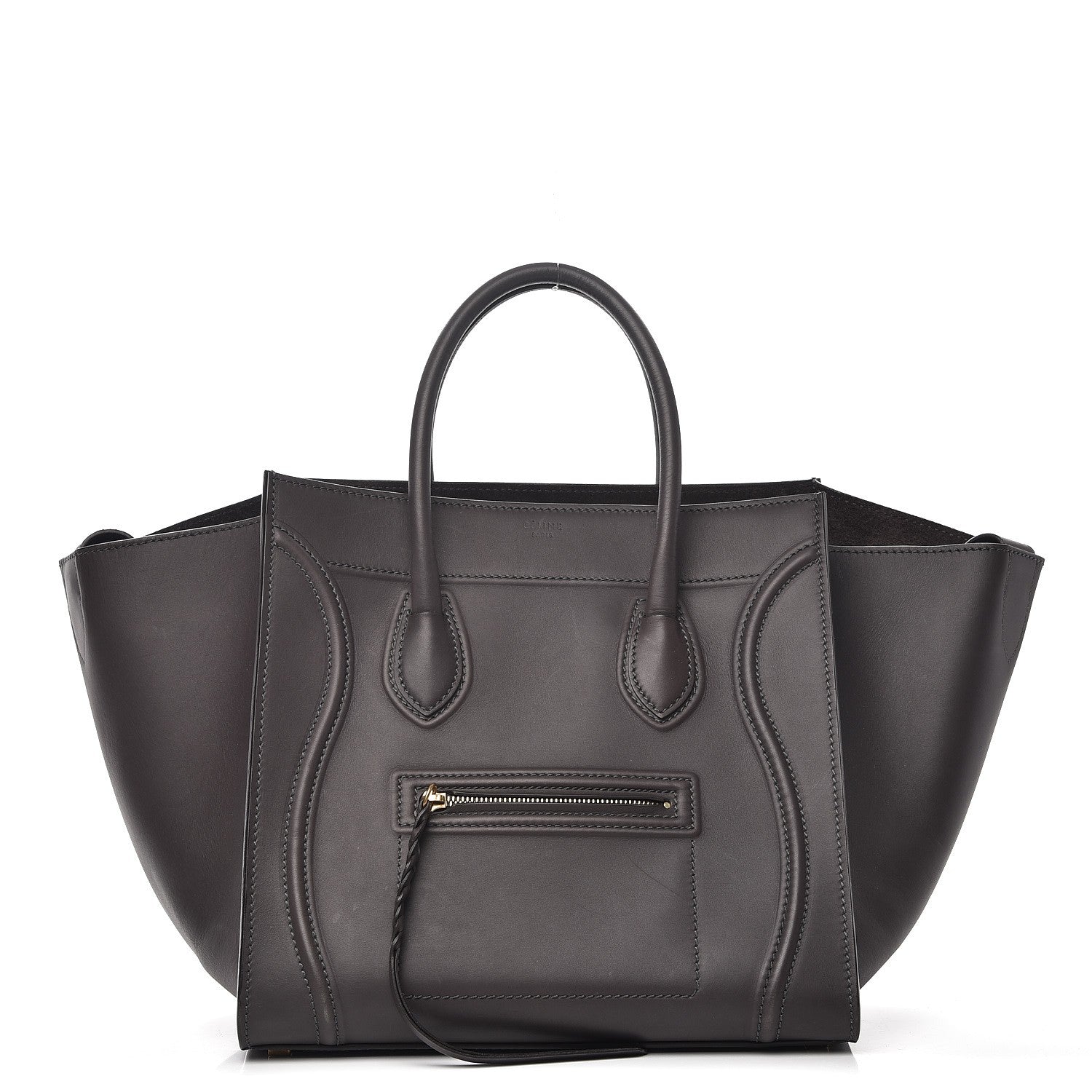 Celine Smooth Calfskin Medium Phantom Luggage Grey 2 of 22