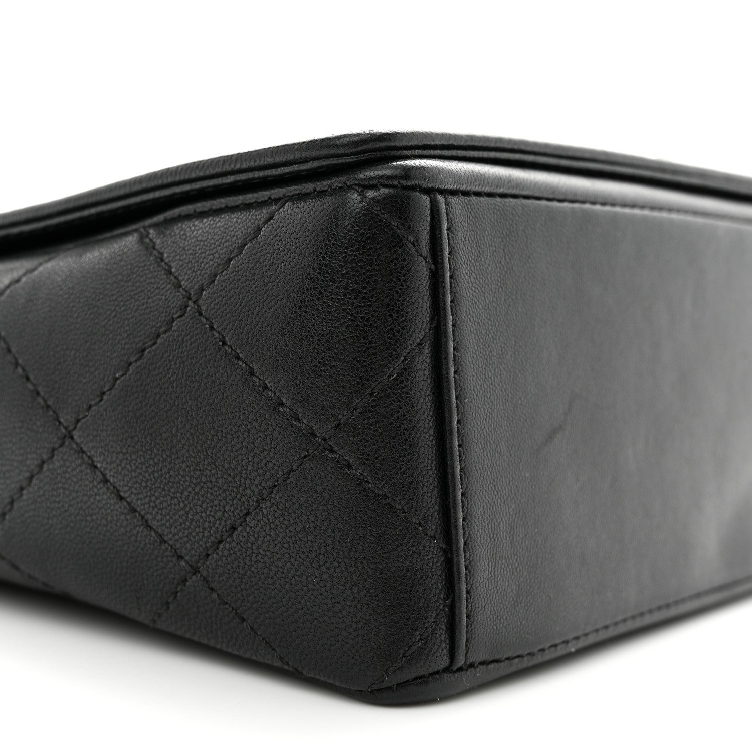 Chanel Sheepskin Quilted Vintage Mademoiselle Flap Black 9 of 12