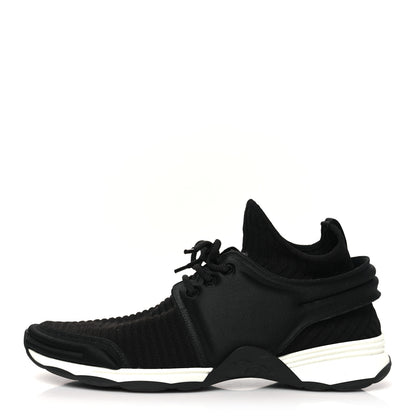Chanel Stretch Fabric Womens CC Sneakers 40 Black 1 of 10