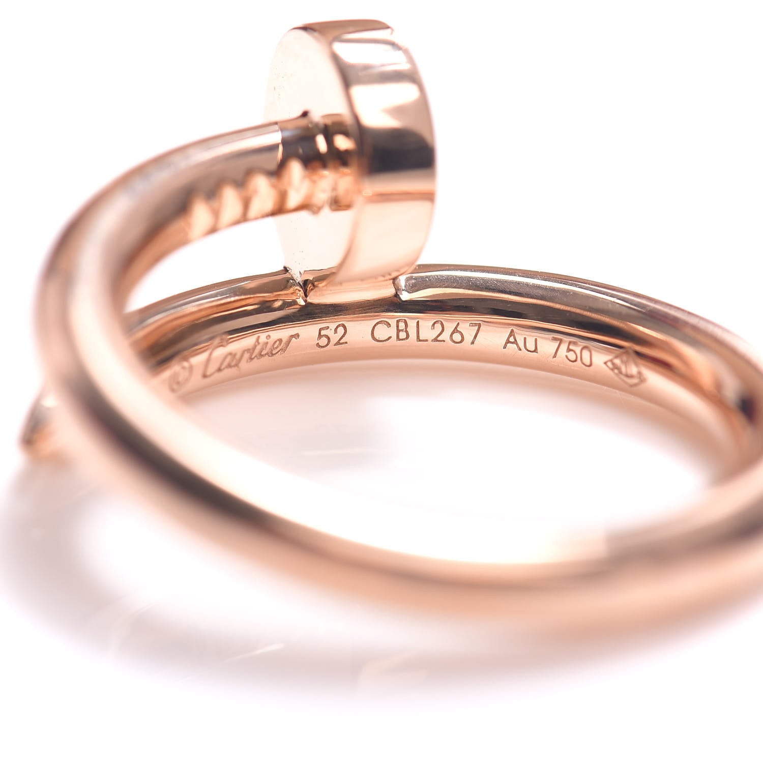 Cartier 18K Pink Gold Juste Un Clou Ring 52 6 4 of 5