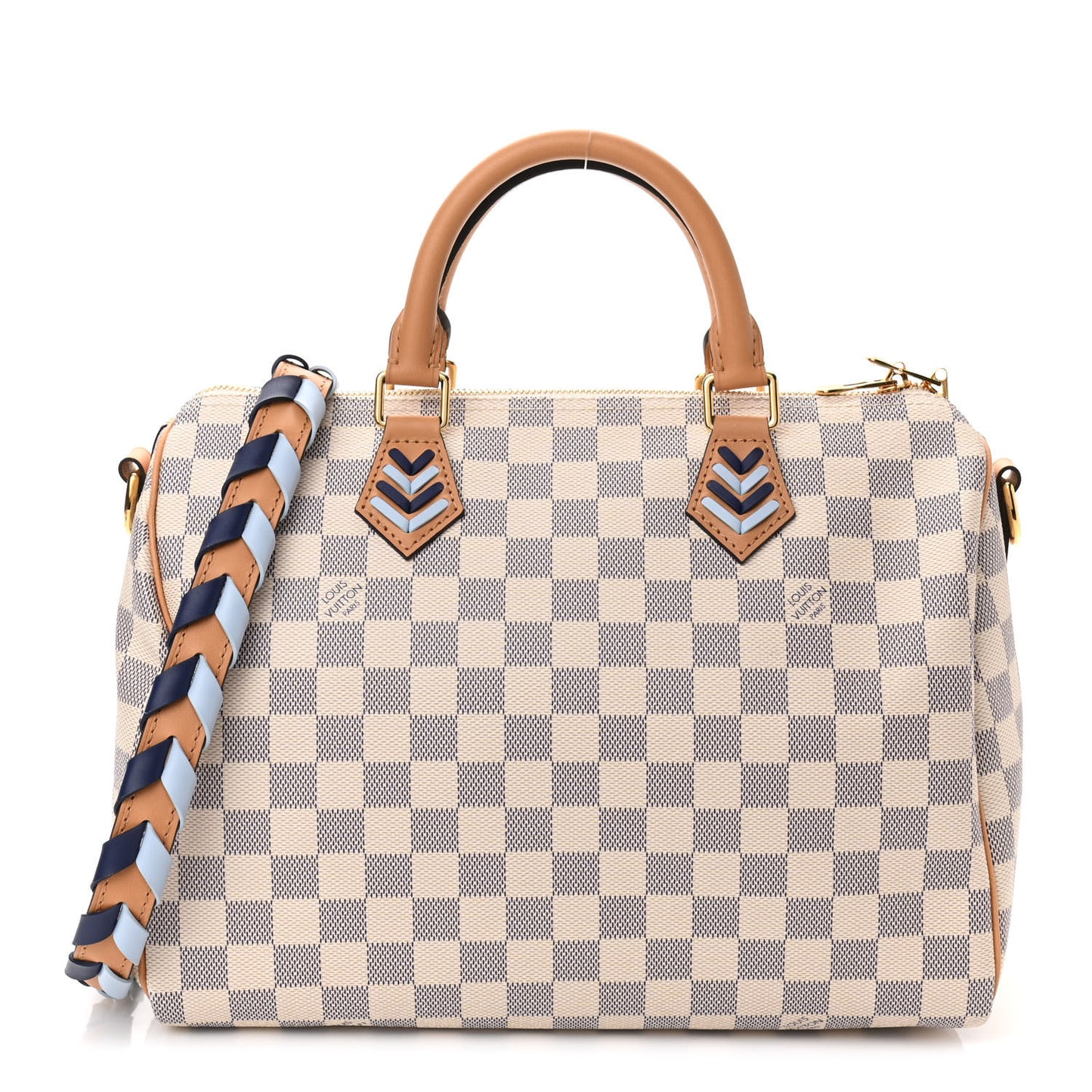 Damier Azur Braided Speedy Bandouliere 30 Blue