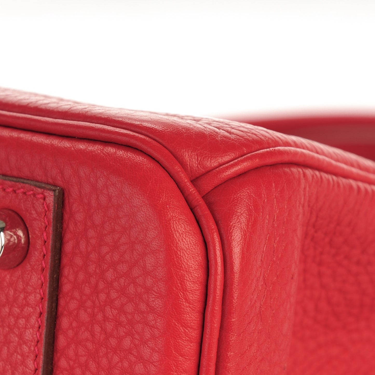 Taurillon Clemence Birkin 40 Rouge Casaque