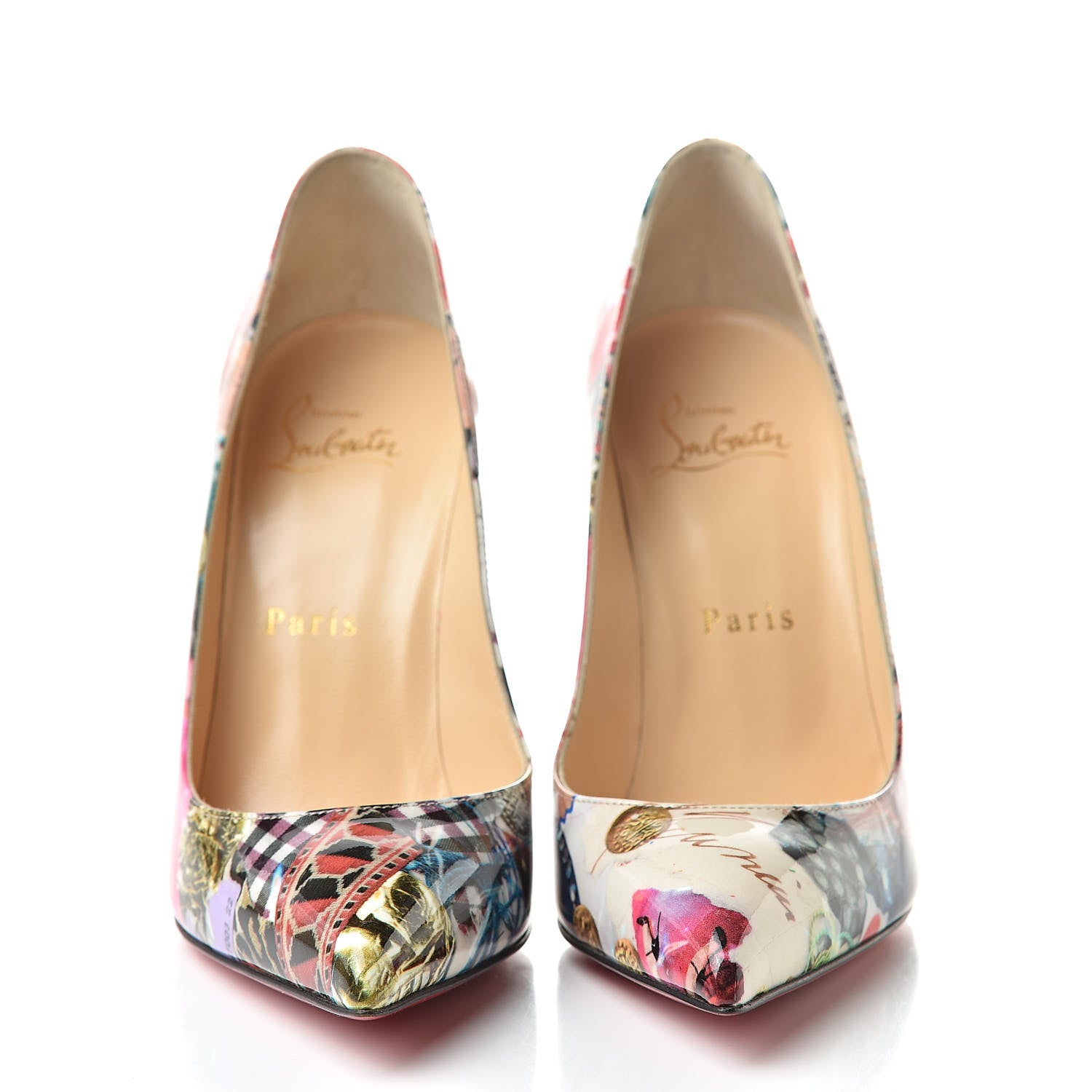 Christian Louboutin Patent Trash Pigalle Follies 100 Pumps 36 Multicolor 2 of 10