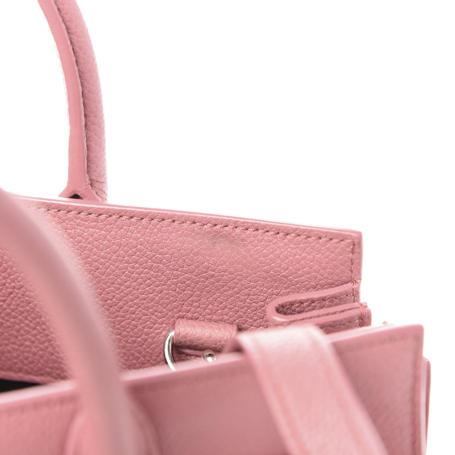 Saint Laurent Grained Calfskin Nano Sac De Jour Pink 7 of 11