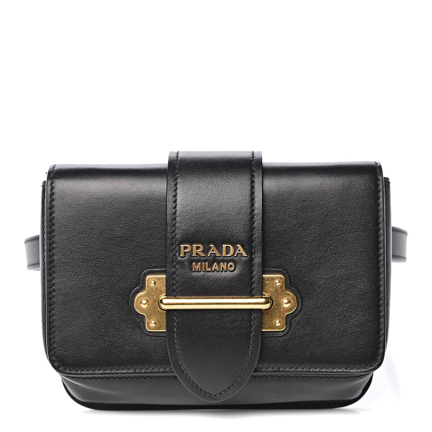 City Calf Cahier Belt Bag Black