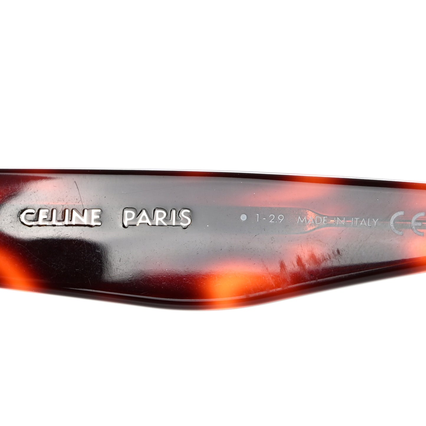 Acetate Studded Mineral Round Sunglasses CL40031N Tortoise