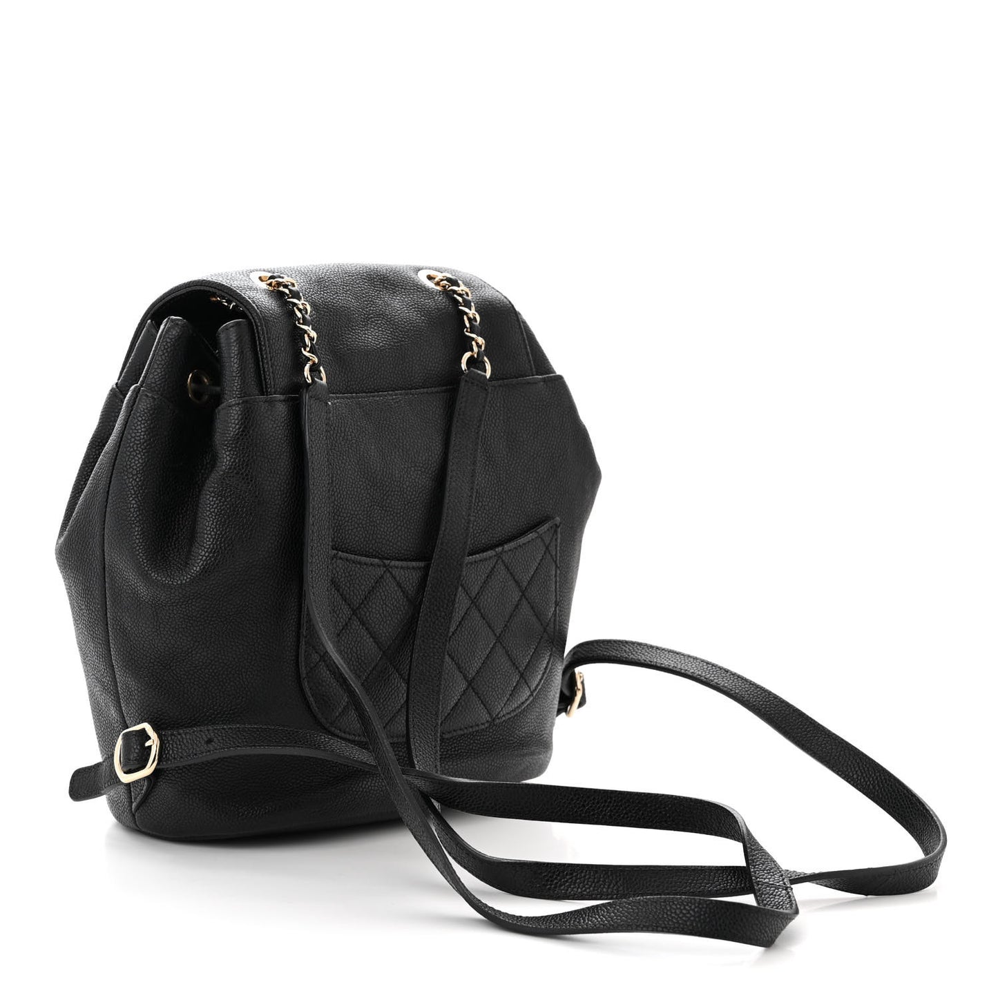Caviar Quilted Backpack Black