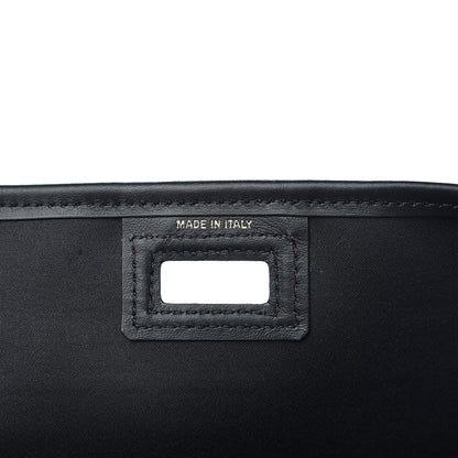 Fendi Glazed Fabric Vitello Century FF 1974 Stamp Patch Mini Peekaboo Defender Cover Mogano Panna Black 6 of 9