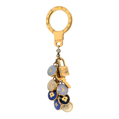 Louis Vuitton Metal Enamel Pastilles Key Ring Holder Blue 1 of 4
