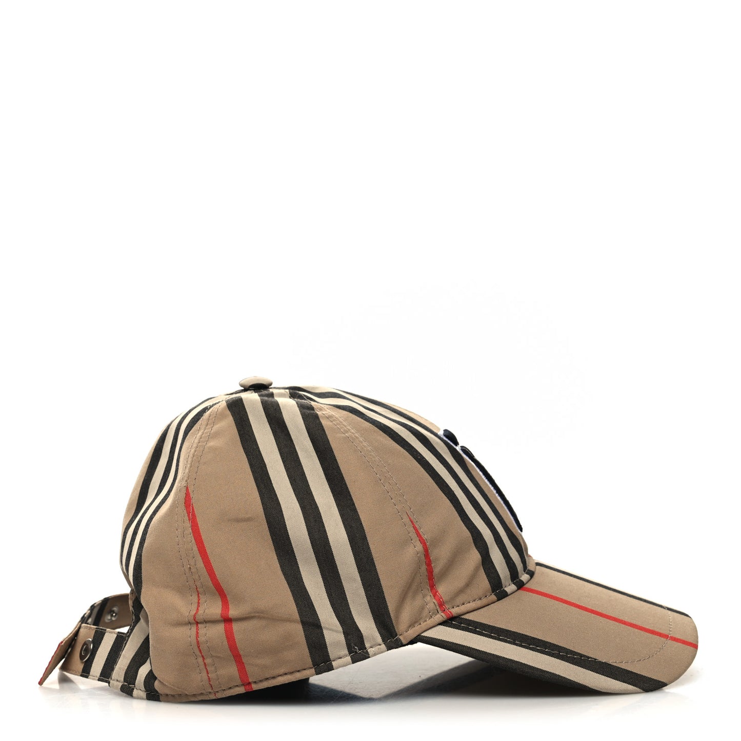 Cotton Vintage Check Monogram Baseball Hat S Archive Beige