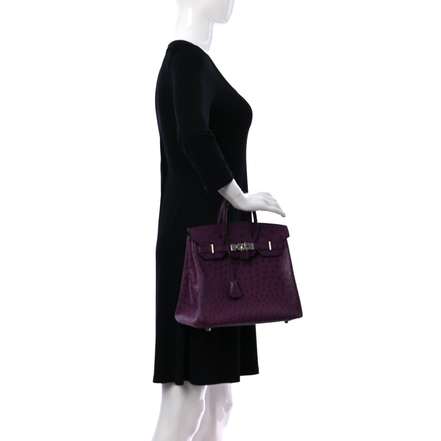 Hermes Ostrich HAC Birkin 28 Violine 2 of 11