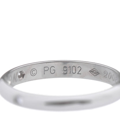 Cartier Platinum 3 Diamond 2.6mm 1895 Wedding Band Ring 50 5.25 7 of 8
