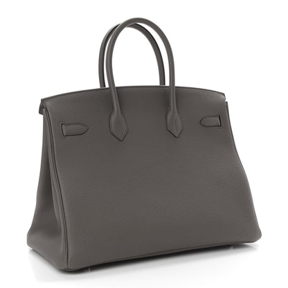 Hermes Togo Birkin 35 Etain 3 of 11