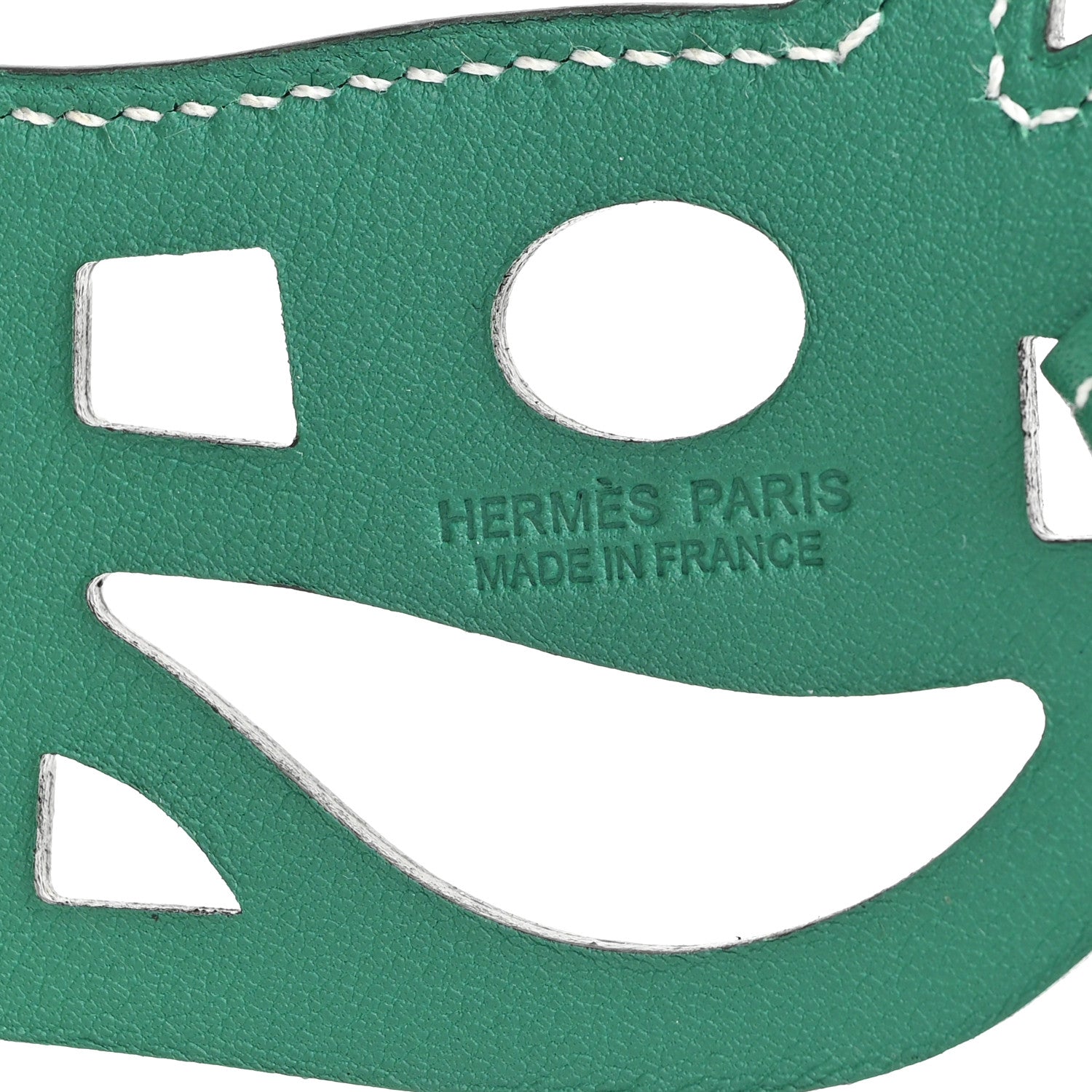 Hermes Swift Paddock Cheval Horse Bag Charm Vert Vertigo 3 of 4