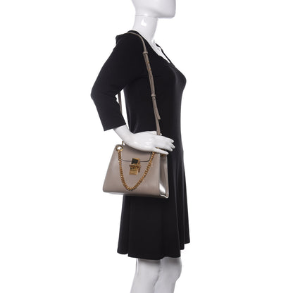 Chloe Shiny Calfskin Mini Annie Shoulder Bag Motty Grey 2 of 9