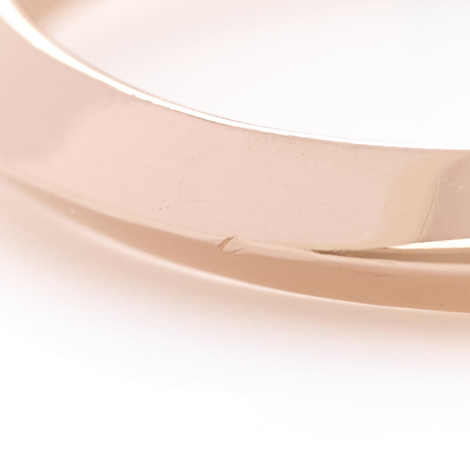 Hermes 18K Rose Gold Diamond PM Clou de Forge Ring 49 5 6 of 7