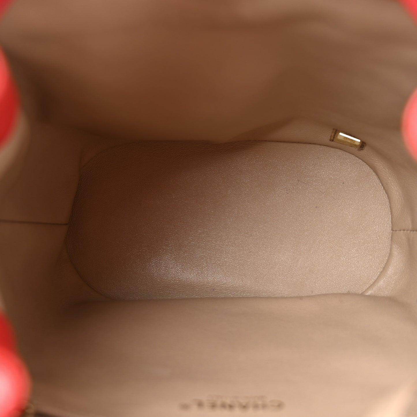 Caviar Quilted Backpack Red