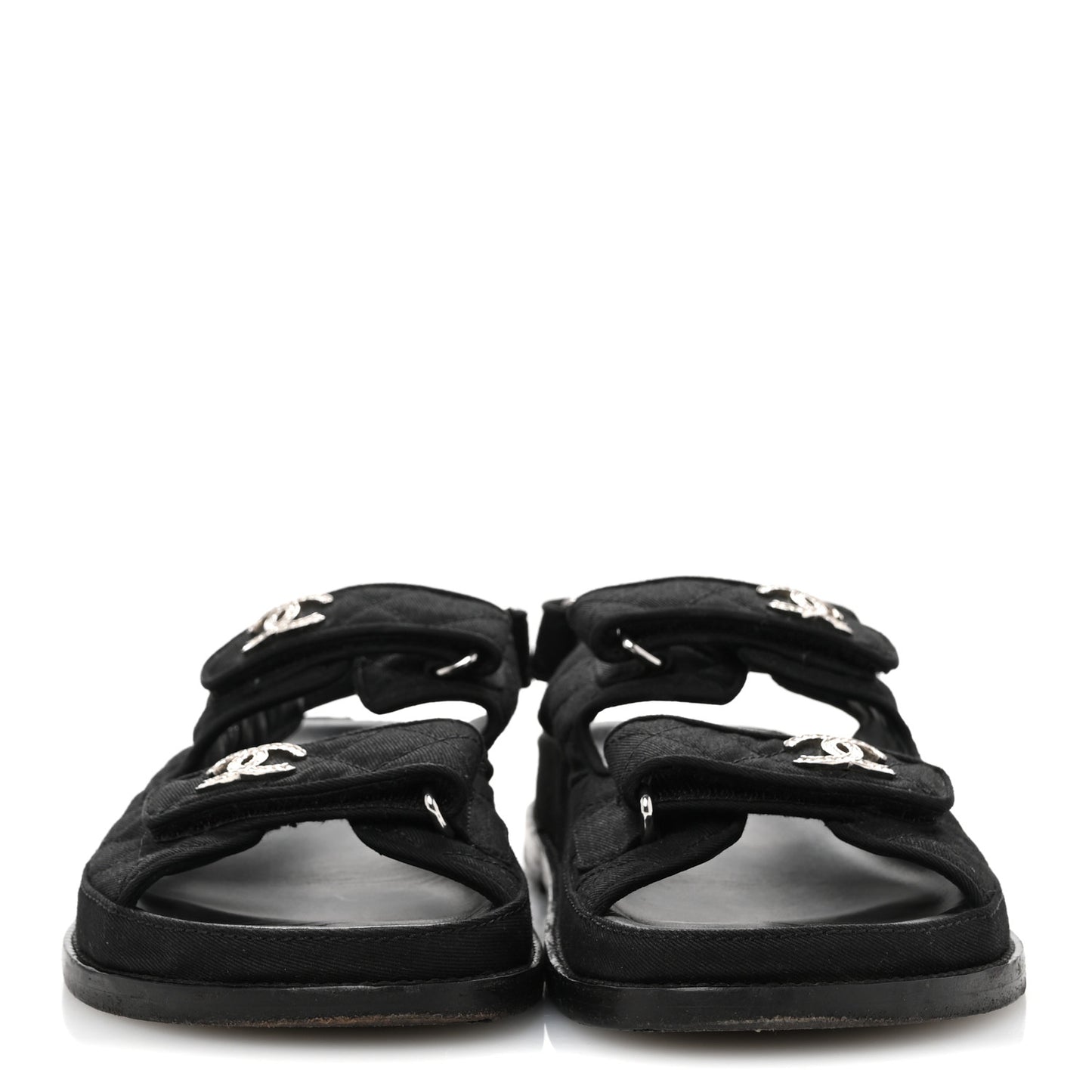 Mixed Fibers Velcro Dad Sandals 37.5 Black