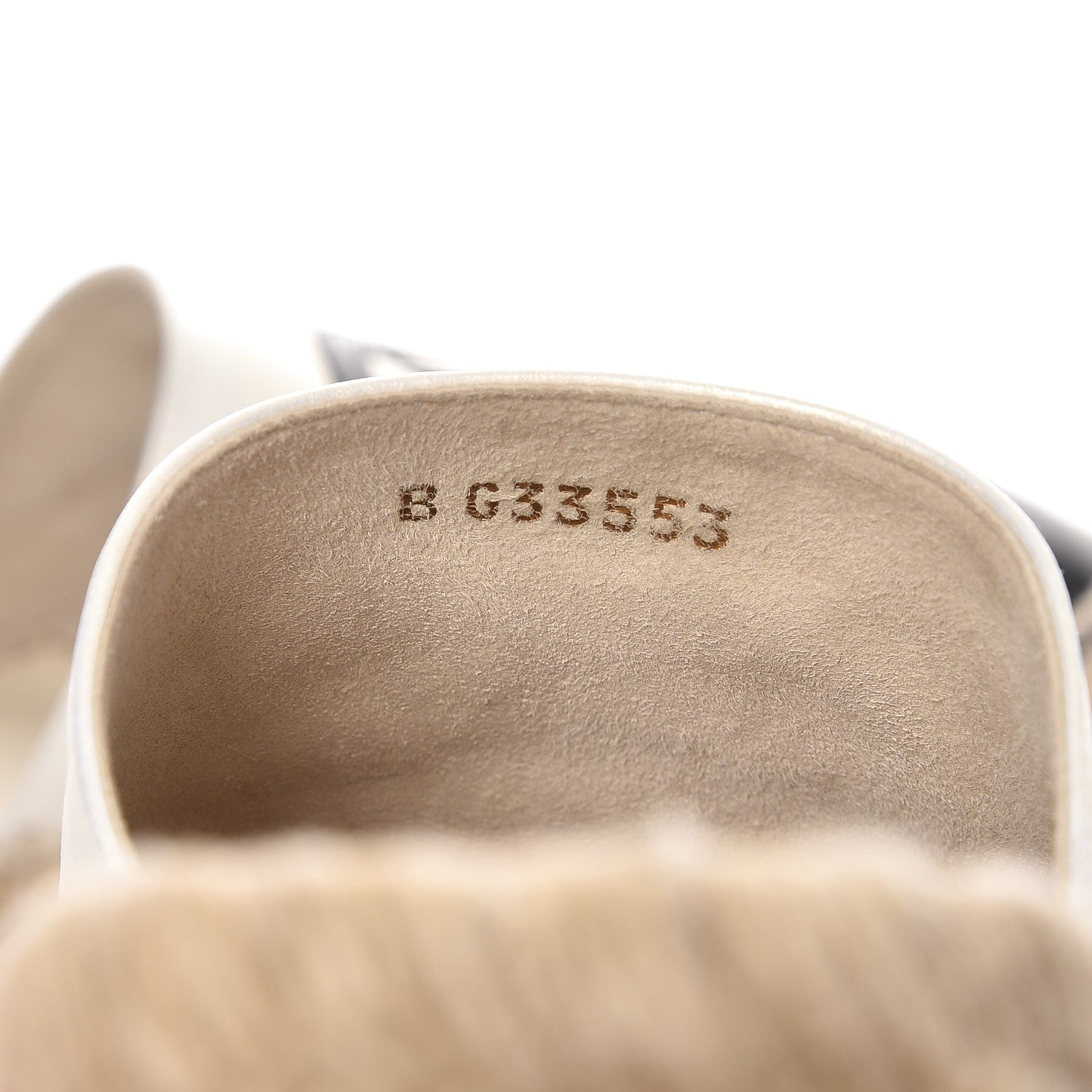 Chanel Iridescent Goatskin CC Espadrille Mules 38 Ivory Black 8 of 10