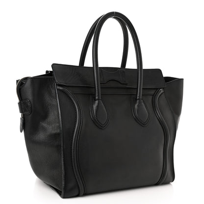 Celine Smooth Calfskin Micro Luggage Black 3 of 14