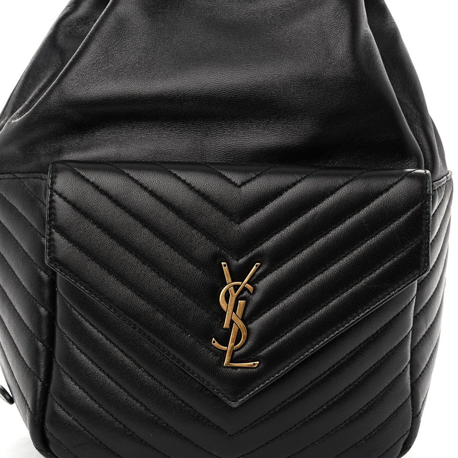 Saint Laurent Lambskin Matelasse Monogram Joe Backpack Black 7 of 9