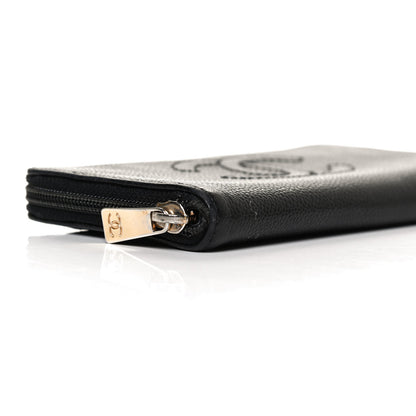 Chanel Caviar Large Timeless CC Zip Around Wallet Black 9 of 16