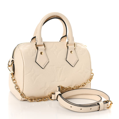 Louis Vuitton Empreinte Monogram Giant Speedy Bandouliere 20 Creme 2 of 8