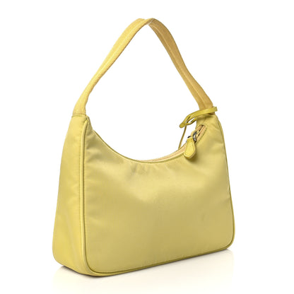 Prada Tessuto Nylon Saffiano Mini Re-Edition 2000 Bag Ananas 3 of 10