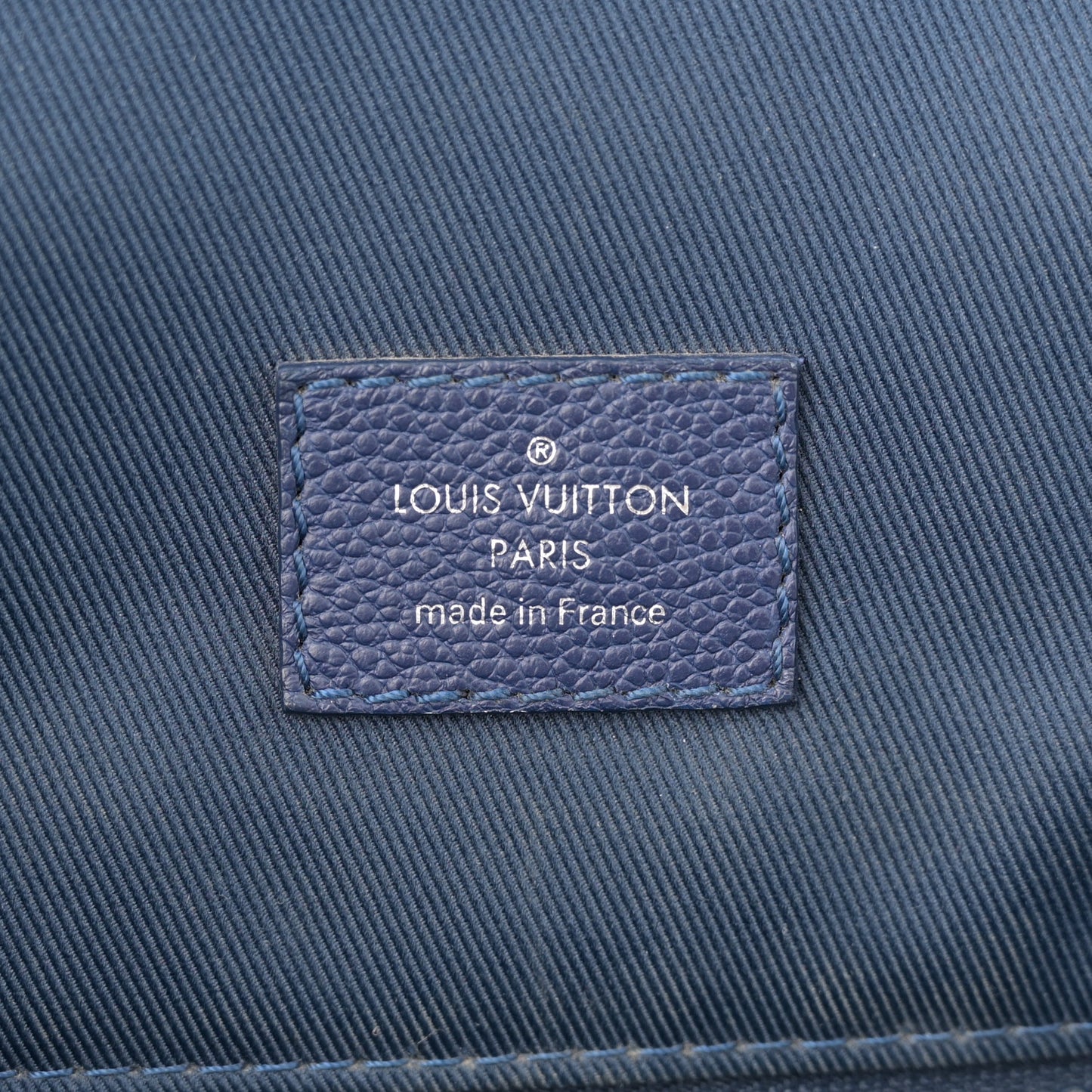 Cowhide Monogram Bandana Christopher MM Backpack Blue