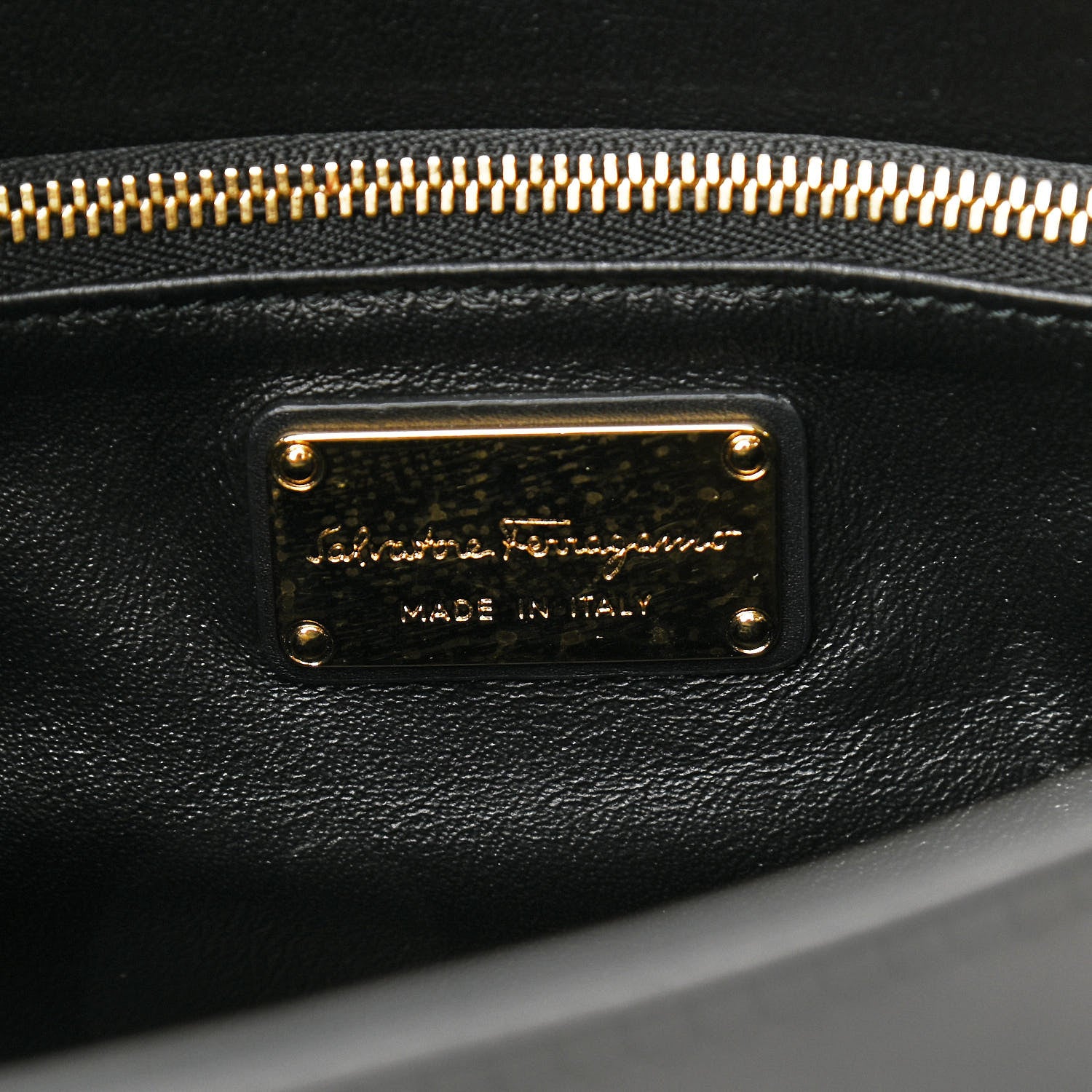 Salvatore Ferragamo Calfskin Medium Sookie Satchel Black 7 of 10