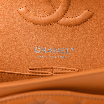 Chanel Patent Quilted Medium Double Flap Orange 8 of 10